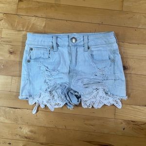 American Eagle super stretch jean shorts
